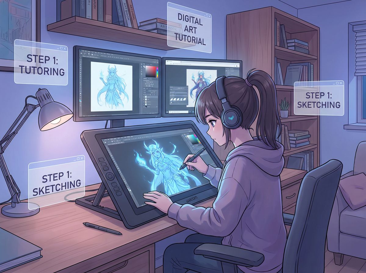 黑料动漫教程-数字艺术创作演示